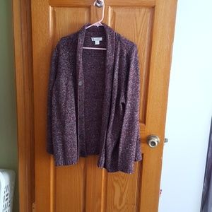 Purple cardigan